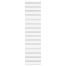 This white zebra curtain is 60x230 cm, with a width of 55.9 cm, made of polyester. by , Blinds and blinds - Ref: Foro24-40147...