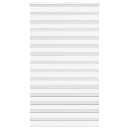 White zebra curtain 125x200 cm, fabric width 120.9 cm, made of polyester. by , Blinds and blinds - Ref: Foro24-4014786, Price...