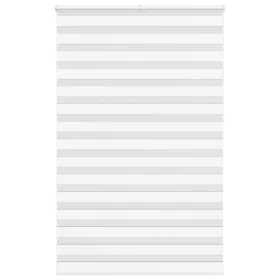 Zebra-Vorhang, weiß, 145x230 cm, Stoffbreite 140,9 cm, aus Polyester. von , Jalousien und Jalousien - Ref: Foro24-4014816, Pr...