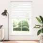 White zebra curtain 145x230 cm, fabric width 140.9 cm, made of polyester. by , Blinds and blinds - Ref: Foro24-4014816, Price...