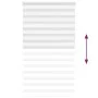 White zebra curtain 125x200 cm, fabric width 120.9 cm, made of polyester. by , Blinds and blinds - Ref: Foro24-4014786, Price...