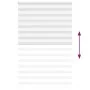 White zebra curtain 145x230 cm, fabric width 140.9 cm, made of polyester. by , Blinds and blinds - Ref: Foro24-4014816, Price...