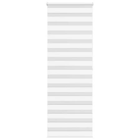 White zebra curtain 85x200 cm, fabric width 80.9 cm, made of polyester. by , Blinds and blinds - Ref: Foro24-4014778, Price: ...