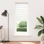 White zebra curtain 85x200 cm, fabric width 80.9 cm, made of polyester. by , Blinds and blinds - Ref: Foro24-4014778, Price: ...