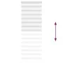 White zebra curtain 85x200 cm, fabric width 80.9 cm, made of polyester. by , Blinds and blinds - Ref: Foro24-4014778, Price: ...