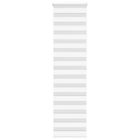 White zebra curtain 60x200 cm, fabric width 55.9 cm, polyester. by , Blinds and blinds - Ref: Foro24-4014773, Price: 24,83 €,...