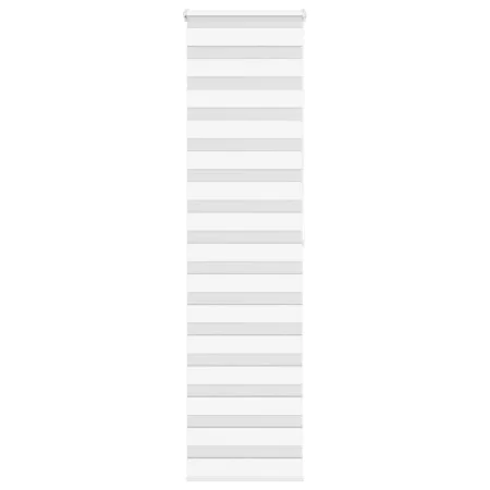 Zebra-Vorhang, weiß, 60x200 cm, Stoffbreite 55,9 cm, aus Polyester. von , Jalousien und Jalousien - Ref: Foro24-4014773, Prei...