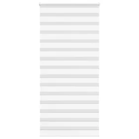 White zebra curtain 115x200 cm, fabric width 110.9 cm, made of polyester. by , Blinds and blinds - Ref: Foro24-4014784, Price...