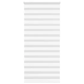 Zebra-Vorhang weiß 110x230 cm, Stoffbreite 105,9 cm, aus Polyester. von , Jalousien und Jalousien - Ref: Foro24-4014809, Prei...