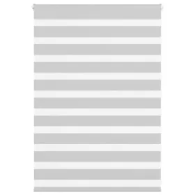 Light gray zebra curtain 95x100cm, fabric width 90.9cm, made of polyester. by , Blinds and blinds - Ref: Foro24-4014416, Pric...