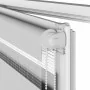 Light gray zebra curtain 95x150 cm, fabric width 90.9 cm, made of polyester. by , Blinds and blinds - Ref: Foro24-4014442, Pr...