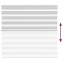 Light gray zebra curtain 155x100cm, fabric width 150.9cm, made of polyester. by , Blinds and blinds - Ref: Foro24-4014428, Pr...
