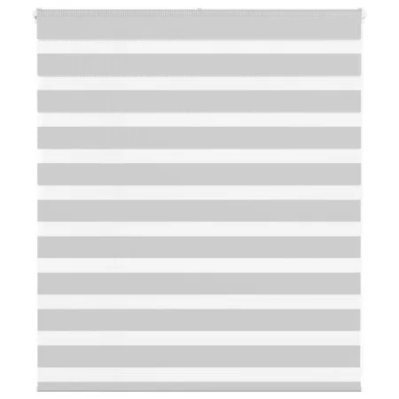 Light gray zebra curtain 120x100cm, fabric width 115.9cm, made of polyester. by , Blinds and blinds - Ref: Foro24-4014421, Pr...