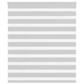 Light gray zebra curtain 130x100cm, fabric width 125.9cm, made of polyester. by , Blinds and blinds - Ref: Foro24-4014423, Pr...