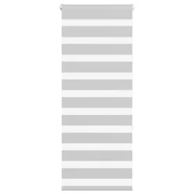 Light gray zebra curtain 60x150 cm, fabric width 55.9 cm, made of polyester. by , Blinds and blinds - Ref: Foro24-4014435, Pr...