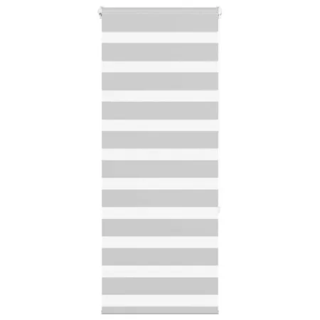 Light gray zebra curtain 60x150 cm, fabric width 55.9 cm, made of polyester. by , Blinds and blinds - Ref: Foro24-4014435, Pr...