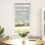 Light gray zebra curtain 60x150 cm, fabric width 55.9 cm, made of polyester. by , Blinds and blinds - Ref: Foro24-4014435, Pr...