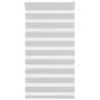 Light gray zebra curtain 85x100cm, fabric width 80.9cm, made of polyester. by , Blinds and blinds - Ref: Foro24-4014414, Pric...