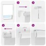 Roll-up shower blind cassette fabric 90x240 cm width 86 cm by , Blinds and blinds - Ref: Foro24-4015044, Price: 24,18 €, Disc...