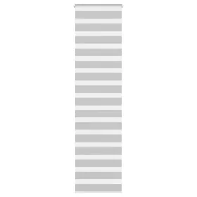 Light gray zebra curtain 60x200cm, fabric width 55.9cm, made of polyester. by , Blinds and blinds - Ref: Foro24-4014461, Pric...