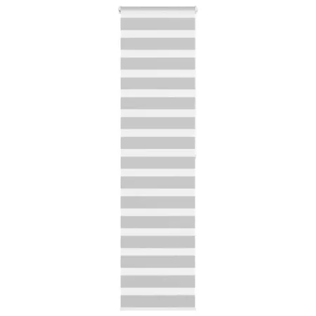 Light gray zebra curtain 60x200cm, fabric width 55.9cm, made of polyester. by , Blinds and blinds - Ref: Foro24-4014461, Pric...