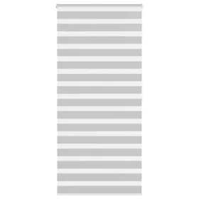 Light gray zebra curtain 95x200cm, fabric width 90.9 cm, made of polyester. by , Blinds and blinds - Ref: Foro24-4014468, Pri...