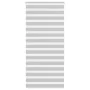 Light gray zebra curtain 95x200cm, fabric width 90.9 cm, made of polyester. by , Blinds and blinds - Ref: Foro24-4014468, Pri...