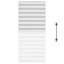 Light gray zebra curtain 95x200cm, fabric width 90.9 cm, made of polyester. by , Blinds and blinds - Ref: Foro24-4014468, Pri...