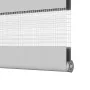 Light gray zebra curtain 95x200cm, fabric width 90.9 cm, made of polyester. by , Blinds and blinds - Ref: Foro24-4014468, Pri...