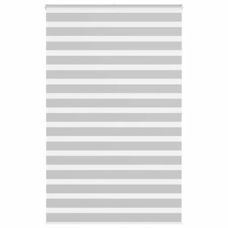 Light gray zebra curtain 140x200cm, fabric width 135.9cm, polyester. by , Blinds and blinds - Ref: Foro24-4014477, Price: 36,...