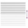 Light gray zebra curtain 165x150cm, fabric width 160.9cm, polyester. by , Blinds and blinds - Ref: Foro24-4014456, Price: 32,...