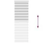 Light gray zebra curtain 70x200cm, fabric width 65.9cm, made of polyester. by , Blinds and blinds - Ref: Foro24-4014463, Pric...