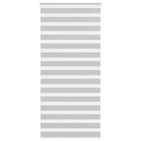 Light gray zebra curtain 95x230 cm, fabric width 90.9 cm, made of polyester. by , Blinds and blinds - Ref: Foro24-4014494, Pr...