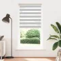 Light gray zebra curtain 105x230cm, fabric width 100.9cm, made of polyester. by , Blinds and blinds - Ref: Foro24-4014496, Pr...