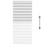Light gray zebra curtain 105x230cm, fabric width 100.9cm, made of polyester. by , Blinds and blinds - Ref: Foro24-4014496, Pr...