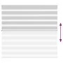 Light gray zebra curtain 155x150cm, fabric width 150.9cm, polyester. by , Blinds and blinds - Ref: Foro24-4014454, Price: 29,...