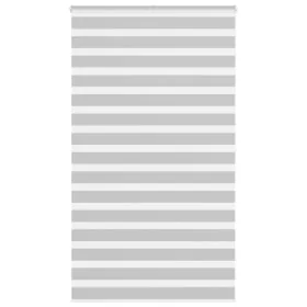 Light gray zebra curtain 130x200cm, fabric width 125.9cm, made of polyester. by , Blinds and blinds - Ref: Foro24-4014475, Pr...