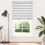 Light gray zebra curtain 130x200cm, fabric width 125.9cm, made of polyester. by , Blinds and blinds - Ref: Foro24-4014475, Pr...