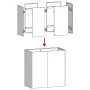 Pflanzgefäß aus kaltgewalztem Stahl in Weiß 80x40x80 cm von , Töpfe und Pflanzgefäße - Ref: Foro24-860711, Preis: 121,67 €, R...