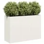 Kaltgewalzter weißer Stahlblumenkasten 120x40x80 cm von , Töpfe und Pflanzgefäße - Ref: Foro24-860718, Preis: 159,85 €, Rabat...