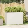 Kaltgewalzter weißer Stahlblumenkasten 120x40x80 cm von , Töpfe und Pflanzgefäße - Ref: Foro24-860718, Preis: 159,85 €, Rabat...