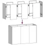 Cold-rolled white steel planter 120x40x80 cm by , Pots and planters - Ref: Foro24-860718, Price: 159,85 €, Discount: %
