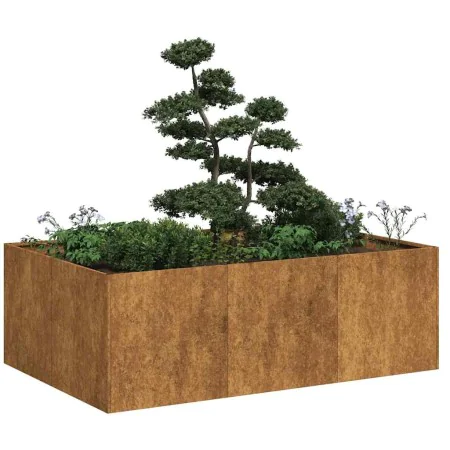 Jardinera oxidada 120x80x40 cm acero corten de , Maceteros y jardineras - Ref: Foro24-860751, Precio: 78,66 €, Descuento: %