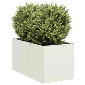 Pflanzgefäß aus kaltgewalztem Stahl in Weiß 40x80x40 cm von , Töpfe und Pflanzgefäße - Ref: Foro24-860732, Preis: 59,93 €, Ra...