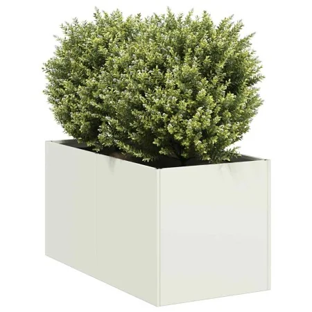 Pflanzgefäß aus kaltgewalztem Stahl in Weiß 40x80x40 cm von , Töpfe und Pflanzgefäße - Ref: Foro24-860732, Preis: 59,93 €, Ra...