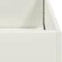 Pflanzgefäß aus kaltgewalztem Stahl in Weiß 40x80x40 cm von , Töpfe und Pflanzgefäße - Ref: Foro24-860732, Preis: 59,93 €, Ra...