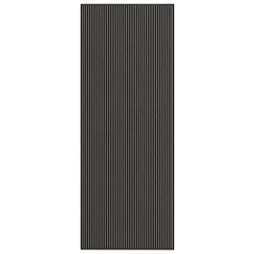 Gestreifter Fußabtreter in Schwarz und Grau 115x300 cm von , Fußmatten - Ref: Foro24-4105598, Preis: 79,93 €, Rabatt: %
