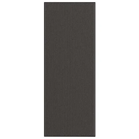 Felpudo a rayas negro y gris 115x300 cm de , Felpudos - Ref: Foro24-4105598, Precio: 79,93 €, Descuento: %