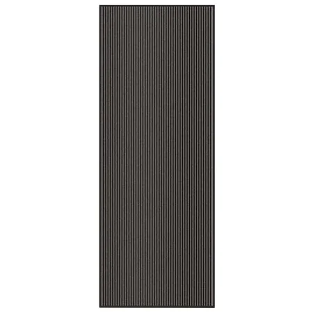 Gestreifter Fußabtreter in Schwarz und Grau 115x300 cm von , Fußmatten - Ref: Foro24-4105598, Preis: 79,93 €, Rabatt: %