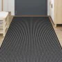 Gestreifter Fußabtreter in Schwarz und Grau 115x300 cm von , Fußmatten - Ref: Foro24-4105598, Preis: 79,93 €, Rabatt: %